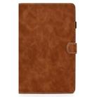 For Samsung Galaxy Tab A7 10.4 2020 T500 Cowhide Texture Horizontal Flip Leather Case with Holder & Card Slots(Brown) - 1