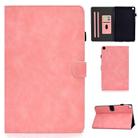 For Samsung Galaxy Tab A7 10.4 2020 T500 Cowhide Texture Horizontal Flip Leather Case with Holder & Card Slots(Rose Gold) - 1
