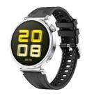 18mm Kalebol Composite Silicone Watch Band(Black) - 1