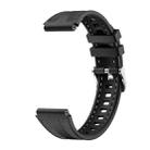 18mm Kalebol Composite Silicone Watch Band(Black) - 2