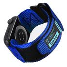 For Apple Watch 42mm / 41mm / 40mm / 38mm Kalebol Canvas Nylon Hook and Loop Watch Band(Blue) - 3