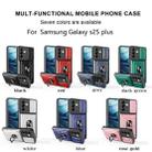 For Samsung Galaxy S25+ 5G Sliding Camshield TPU+PC Phone Case with Card Slot(Blue) - 2