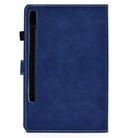 For Samsung Galaxy Tab S8 / Galaxy Tab S7 T870 Cowhide Texture Horizontal Flip Leather Case with Holder & Card Slots & Sleep / Wake-up Function(Blue) - 2