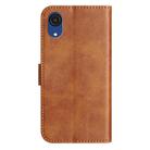 For Samsung Galaxy A03 Core Dual-Folded S-shape Leather Phone Case(Brown) - 3