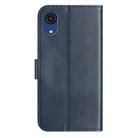 For Samsung Galaxy A03 Core Dual-Folded S-shape Leather Phone Case(Navy Blue) - 3