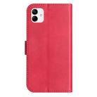 For Samsung Galaxy A05 Dual-Folded S-shape Leather Phone Case(Rose Red) - 3