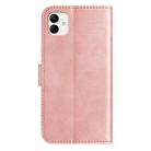 For Samsung Galaxy A05 Dual-Folded S-shape Leather Phone Case(Rose Gold) - 3