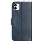 For Samsung Galaxy A05 Dual-Folded S-shape Leather Phone Case(Navy Blue) - 3