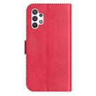 For Samsung Galaxy A13 4G Dual-Folded S-shape Leather Phone Case(Rose Red) - 3