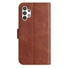 For Samsung Galaxy A13 4G Dual-Folded S-shape Leather Phone Case(Coffee) - 3