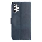 For Samsung Galaxy A13 4G Dual-Folded S-shape Leather Phone Case(Navy Blue) - 3