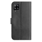 For Samsung Galaxy A22 4G Dual-Folded S-shape Leather Phone Case(Black) - 3