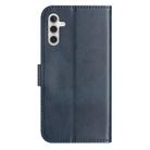For Samsung Galaxy A25 5G Dual-Folded S-shape Leather Phone Case(Navy Blue) - 3