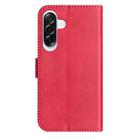 For Samsung Galaxy A36 5G Dual-Folded S-shape Leather Phone Case(Rose Red) - 3