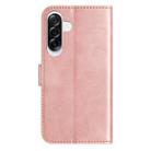 For Samsung Galaxy A36 5G Dual-Folded S-shape Leather Phone Case(Rose Gold) - 3