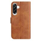 For Samsung Galaxy A36 5G Dual-Folded S-shape Leather Phone Case(Brown) - 3