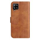 For Samsung Galaxy A42 5G Dual-Folded S-shape Leather Phone Case(Brown) - 3