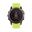 For Garmin QuickFit Kalebol 26mm Rhombus Texture Silicone Watch Band(Grass Green) - 2
