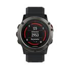 For Garmin QuickFit Kalebol 26mm Rhombus Texture Silicone Watch Band(Black) - 2