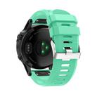 For Garmin QuickFit Kalebol 26mm Rhombus Texture Silicone Watch Band(Teal) - 3