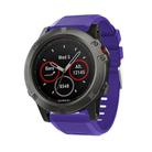 For Garmin QuickFit Kalebol 26mm Rhombus Texture Silicone Watch Band(Purple) - 1