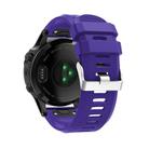 For Garmin QuickFit Kalebol 26mm Rhombus Texture Silicone Watch Band(Purple) - 3