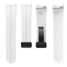 For Samsung Galaxy Watch7 / 6 / 5 Kalebol Concave Folding Magnetic Buckle Silicone Strap(White) - 3