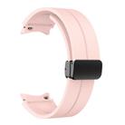 For Samsung Galaxy Watch7 / 6 / 5 Kalebol Concave Folding Magnetic Buckle Silicone Strap(Pink) - 2