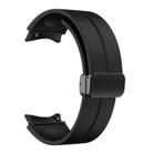 For Samsung Galaxy Watch7 / 6 / 5 Kalebol Concave Folding Magnetic Buckle Silicone Strap(Black) - 2