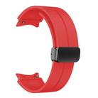For Samsung Galaxy Watch7 / 6 / 5 Kalebol Concave Folding Magnetic Buckle Silicone Strap(Red) - 2