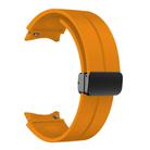 For Samsung Galaxy Watch7 / 6 / 5 Kalebol Concave Folding Magnetic Buckle Silicone Strap(Yellow) - 2