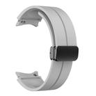 For Samsung Galaxy Watch7 / 6 / 5 Kalebol Concave Folding Magnetic Buckle Silicone Strap(Grey) - 2