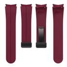 For Samsung Galaxy Watch7 / 6 / 5 Kalebol Concave Folding Magnetic Buckle Silicone Strap(Wine Red) - 3