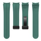 For Samsung Galaxy Watch7 / 6 / 5 Kalebol Concave Folding Magnetic Buckle Silicone Strap(Pine Needle Green) - 3