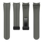 For Samsung Galaxy Watch7 / 6 / 5 Kalebol Concave Folding Magnetic Buckle Silicone Strap(Space Grey) - 3