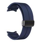 For Samsung Galaxy Watch7 / 6 / 5 Kalebol Concave Folding Magnetic Buckle Silicone Strap(Midnight Blue) - 2