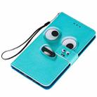 For Samsung Galaxy A20 / A30 Cross Texture Painting Pattern Horizontal Flip Leather Case with Holder & Card Slots & Wallet & Lanyard(Big-eye Monster) - 3