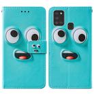 For Samsung Galaxy A21s Cross Texture Painting Pattern Horizontal Flip Leather Case with Holder & Card Slots & Wallet & Lanyard(Big-eye Monster) - 2