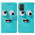 For Samsung Galaxy A51 5G Cross Texture Painting Pattern Horizontal Flip Leather Case with Holder & Card Slots & Wallet & Lanyard(Big-eye Monster) - 2
