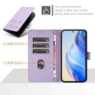 For OPPO Find X8 Ultra 5G Smile Embossing RFID Leather Phone Case(Light Purple) - 3