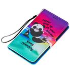 For Samsung Galaxy Note20 Ultra / 5G Cross Texture Painting Pattern Horizontal Flip Leather Case with Holder & Card Slots & Wallet & Lanyard(Sleeping Panda) - 3