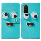 For Samsung Galaxy S20 Cross Texture Painting Pattern Horizontal Flip Leather Case with Holder & Card Slots & Wallet & Lanyard(Big-eye Monster) - 2