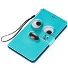 For Samsung Galaxy S20+ Cross Texture Painting Pattern Horizontal Flip Leather Case with Holder & Card Slots & Wallet & Lanyard(Big-eye Monster) - 2