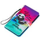 For Samsung Galaxy S20 Ultra Cross Texture Painting Pattern Horizontal Flip Leather Case with Holder & Card Slots & Wallet & Lanyard(Sleeping Panda) - 3