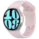 For Samsung Galaxy Watch7 / 6 / 5 Kalebol Reverse Buckle Wave Pattern Silicone Strap(Pink) - 1
