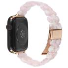 For Apple Watch 46mm / 49mm / 45mm / 44mm Oval Resin Watch Band(Pink Flower) - 2