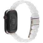 For Apple Watch 46mm / 49mm / 45mm / 44mm Oval Resin Watch Band(Pearl White) - 2
