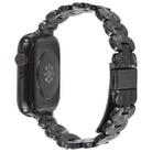 For Apple Watch 46mm / 49mm / 45mm / 44mm Oval Resin Watch Band(Flash Black) - 2