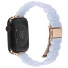 For Apple Watch 42mm / 41mm / 40mm / 38mm Oval Resin Watch Band(Mermaid Blue) - 2