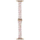 For Apple Watch 42mm / 41mm / 40mm / 38mm Oval Resin Watch Band(Pink Flower) - 3